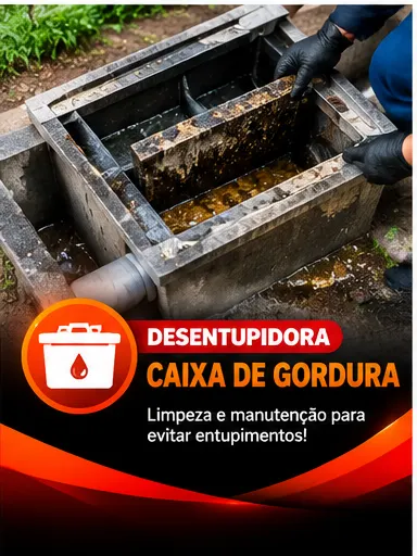 Limpeza de Caixa de Gordura em Patrocínio-MG